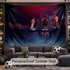 Wall Hanging Tapestry Custom NameLionel Messi Pattern Personalized Printed Fabric Wall Decor