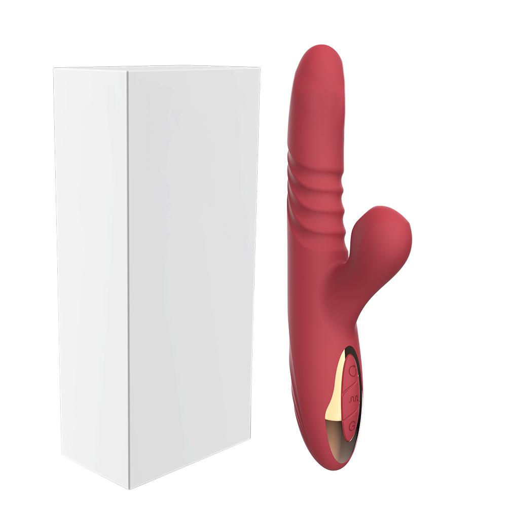 Telescopic G Spot Dildo Vibrator Female Licking Sucking Clitoris Stimulator Vagina Massager Sex Toys For Adult Women Masturbator