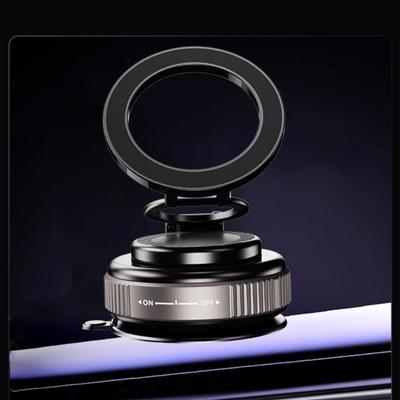 Windshield Magnetic Smartphone Mount Support Bracket with Vacuum Suction 360 Degree Rotatable for Navigation Video Calls
