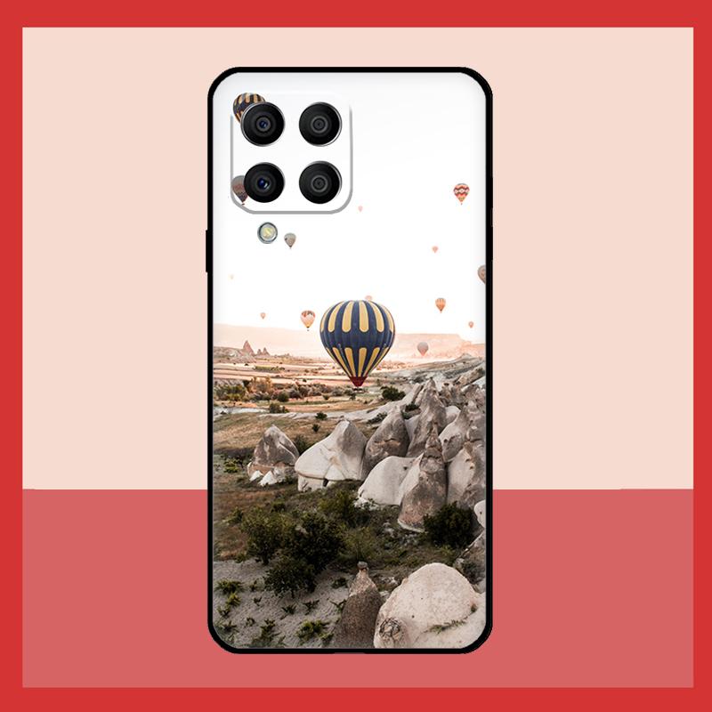 Hot Air Balloon Travel Mountain Case For Samsung Galaxy M52 M32 M53 M16 M11 M21 M31 M35 M12 M13 M14 M15 M36 M56 M55 M34 M54