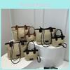 Chic New 2024 Color Block Straw Tote Bags For Women Perfect For Daily Wear
