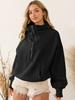 Basic Hoodie Sweatshirt For Women With Pocket And Drawstring For Casual Streetwear