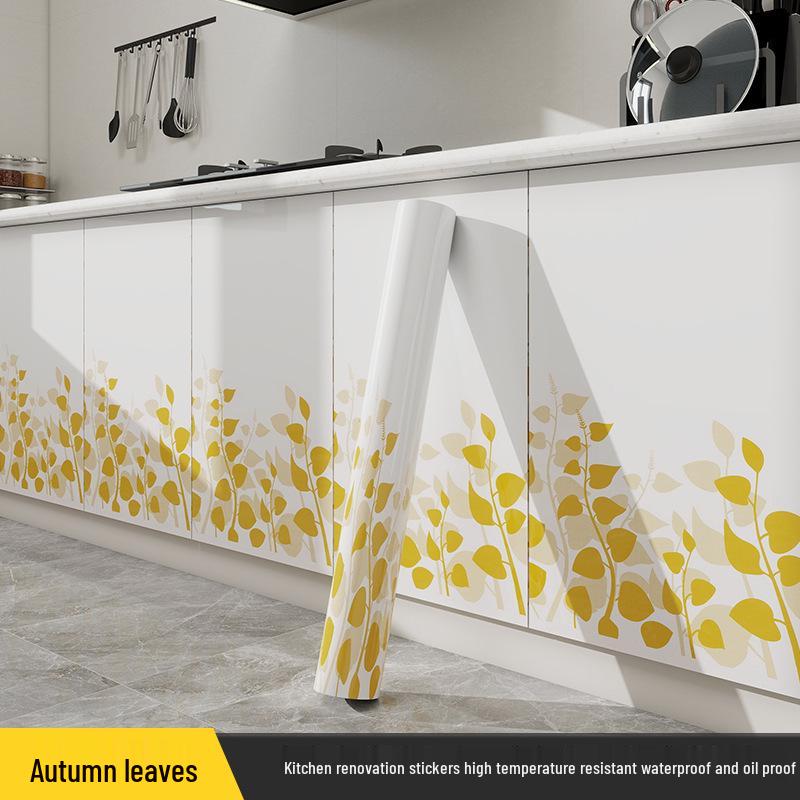 Oil-Proof & Waterproof Kitchen Wall Stickers: Anti-Mold, High-Temperature Resistant Stove Wallpaper for Tiles