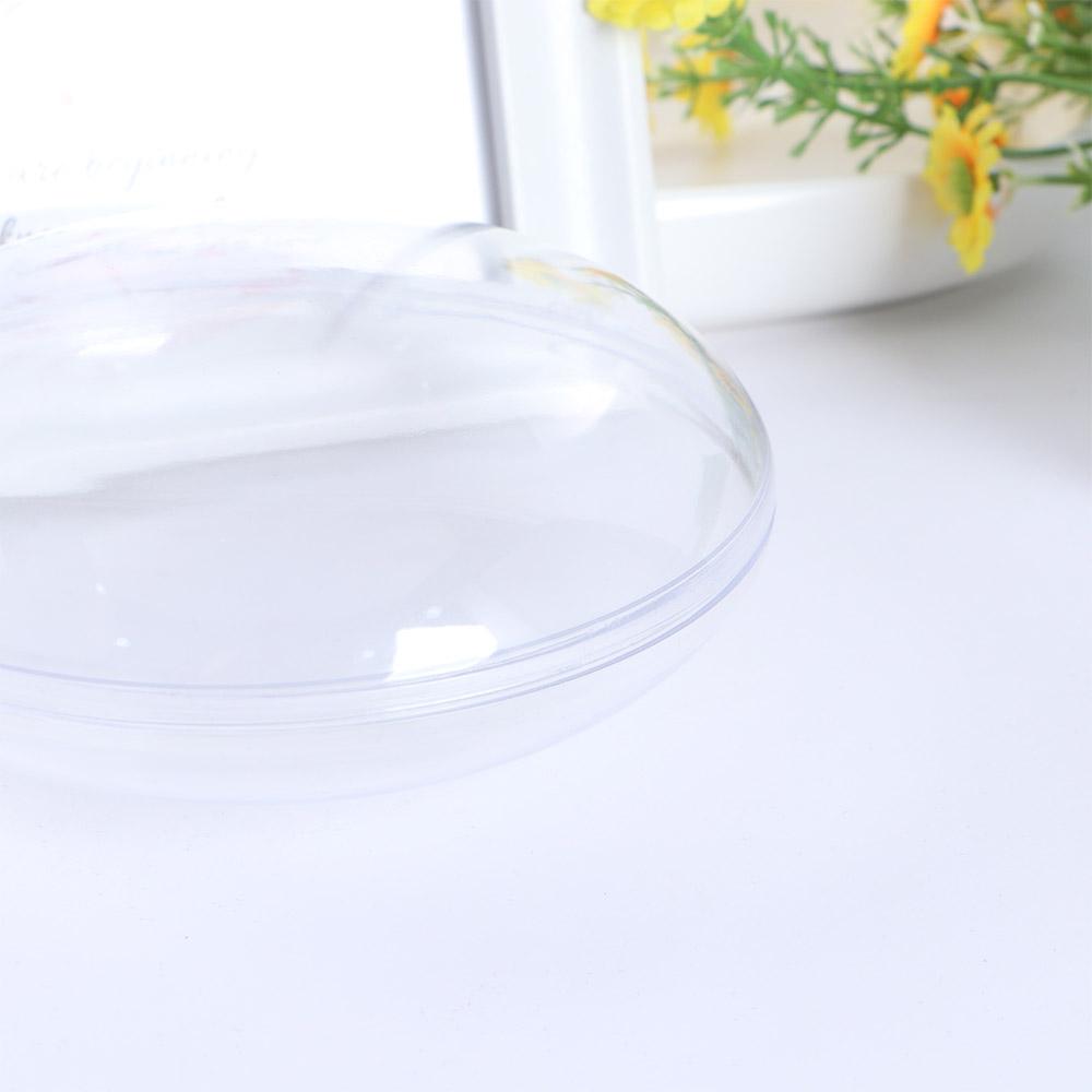 Kugel Bonbon Verpackung Foto Requisiten Weihnachtsbaumschmuck Klare Flache Kugel Weihnachts-Scheibenkugeln Heimdeko