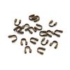 200pcs Metal U Shape Wire Protector Connector 4.5x4mm Guard Guardian Clasps Connectors for Jewelry Making Craft Components