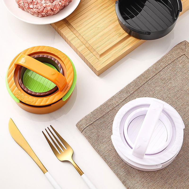 Circular burger making tool, meat press, meat patty press, combination set, meat press, kitchen small tool