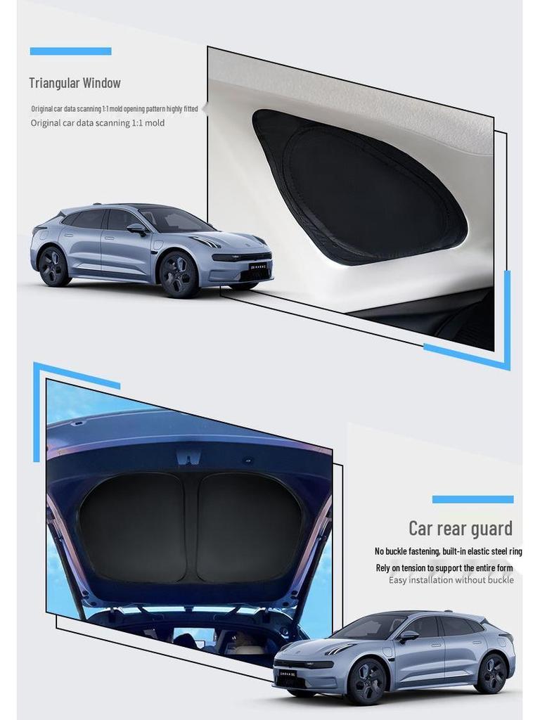 Zeekr 001/007/X Window Sunshade & 009 Roof Heat Insulation Privacy Shield