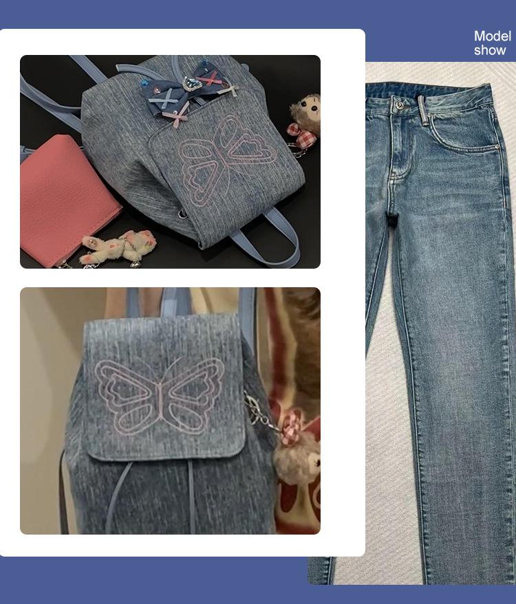 Washed Denim Fabric, Thick Twill Workwear Jacket, Hat Bag Material, 100% Cotton Denim