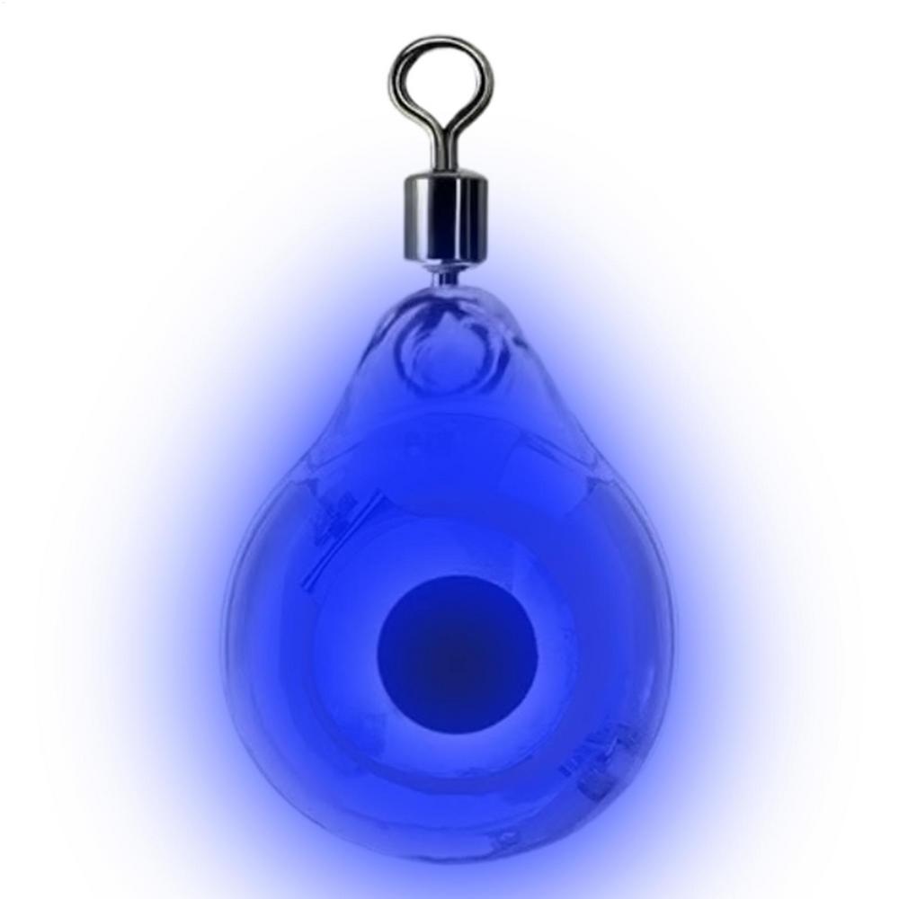 

Mini Fishing Lure Light Eye Shape LED Deep Drop Underwater Fishing Lure Trap Light Luminous Fishing Squid Fishing Bait Lure синій