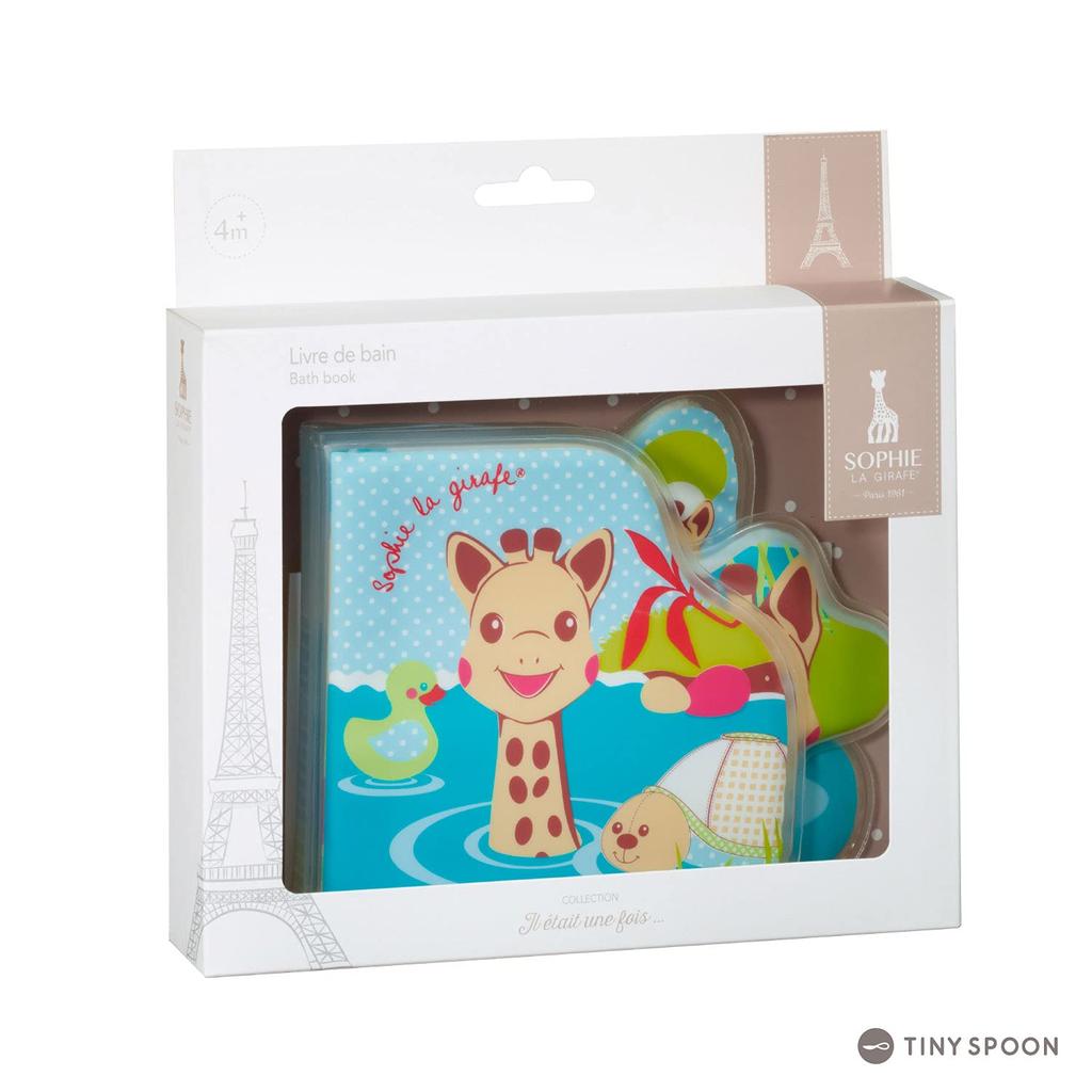Sophie the Giraffe [Bath Book] Bath Toy [Official Japanese Product] Vulli with Sound-Making Mechanism for Babies, Infants, Ages 0-1, Popular, Clean,