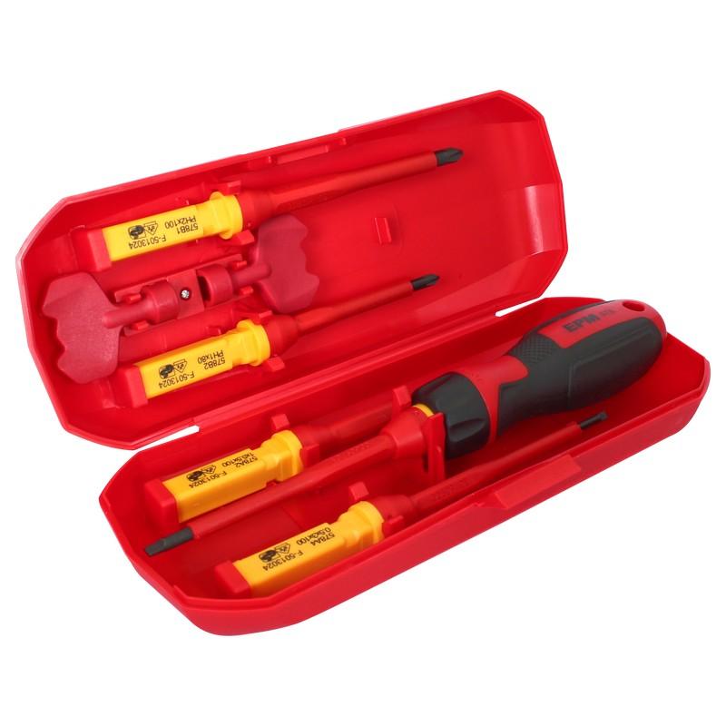 Vde Insulated Screwdriver Set 8 Pieces In A Case - E-400-0411