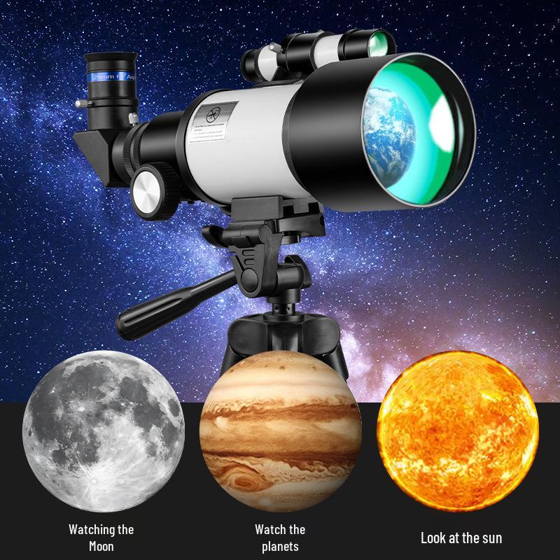 HABO 70300 Astronomical Telescope: Student Gift, Professional, Erect Image, Large Aperture, High Magnification, HD Telescope
