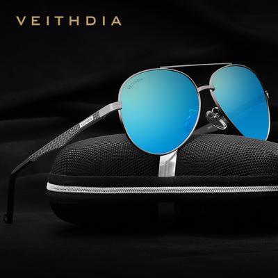 VEITHDI Unisex Aluminum Sun Glasses Polarized Mirror Eyewear Sunglasses For Women Men 3850