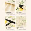 Cotton Beeswax Bread Bags Lock Closure Removable Inner Bag Sourdough Bread Bag Bread Pattern 43x33 Bread Storage Bag for Baking