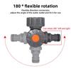 One-Inch Universal Threaded Adapter Connector with Rotating Ball Valve for Quick Water Pipe Home Plumbing And Garden Use