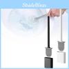 Silicone Brush Toilet Deep Cleaner Brushs Nonslip Long Plastic Tool Handle