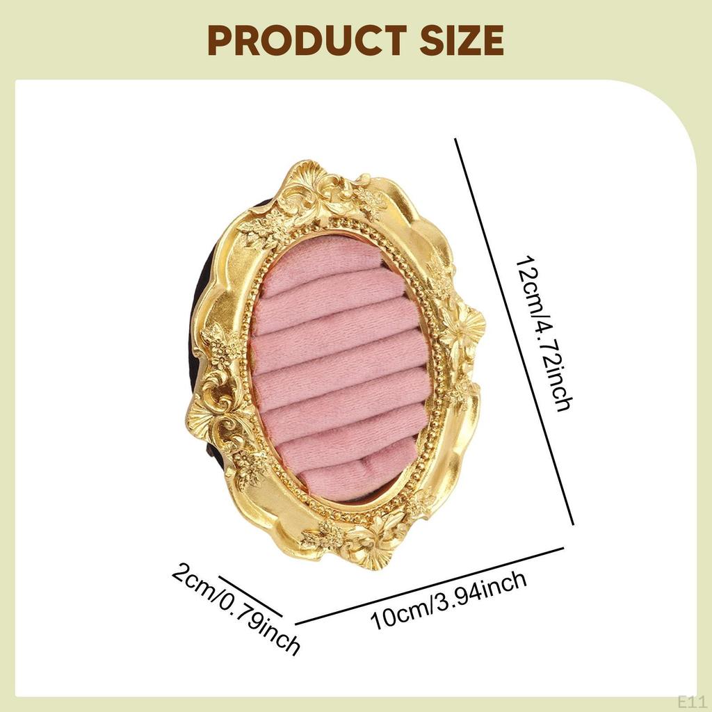 Vintage Display Stand Baroque Holder,Portable Resin Versatile Organizer Ear Tray for Store