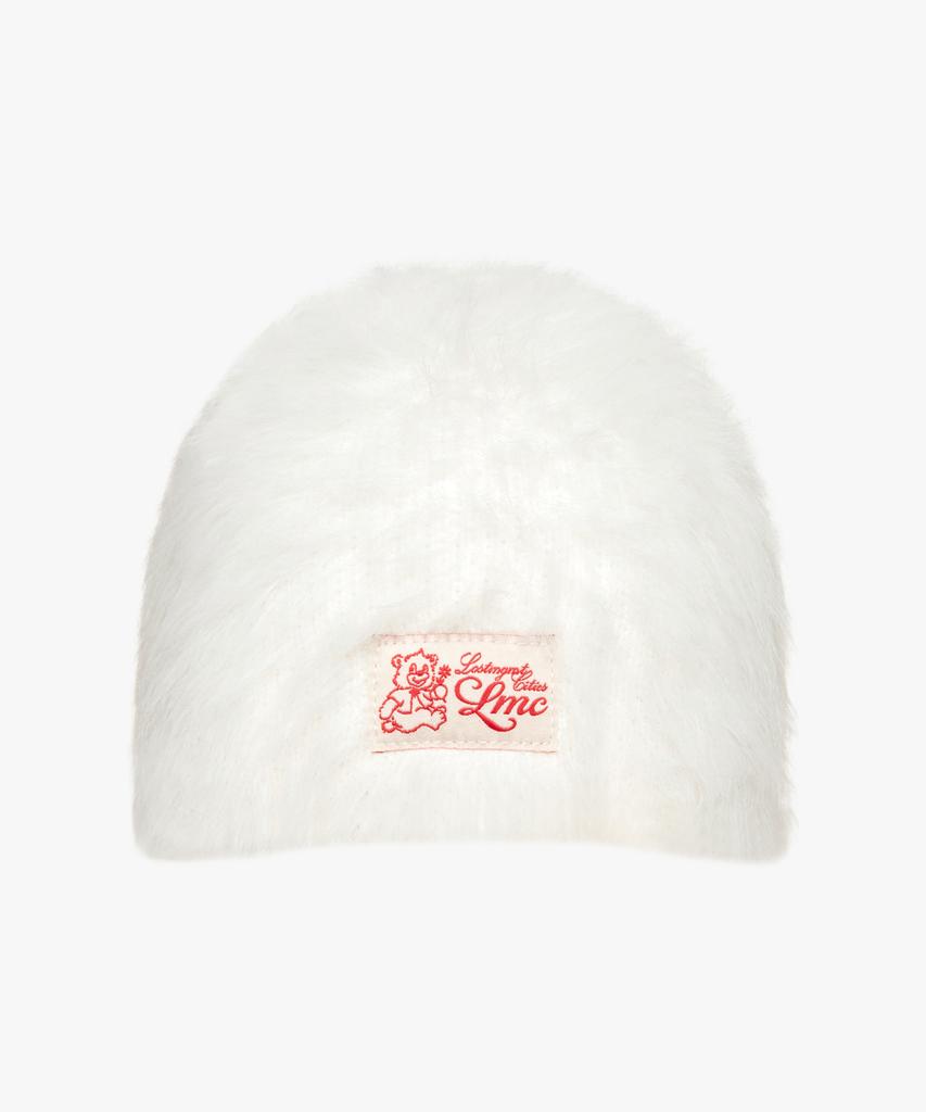 LMC Hairy Uncuffed Beanie White