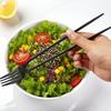 2v1 Vidlička Hůlky Kombinace Opakovaně Použitelný Jídelní Nástroj na Sushi Nudle Lehký Přenosný Příbor Všestranné Hůlky na Asijskou Kuchyni