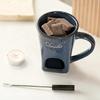 Chocolate Fondue Mug Kitchen Appliances Birthday Home Snack Butter Warmer Wedding Dessert