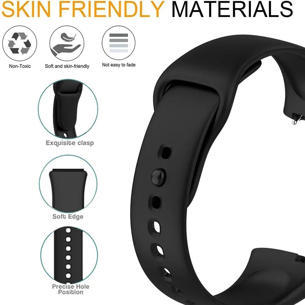 Soft Silicone Strap for Redmi Watch 3 Active Strap Accessories Smart Replacement Watchband Bracelet for Redmi Watch 3 Active