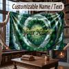 Coperta Morbida e Accogliente con Tema Foresta di Funghi Testo Personalizzato con Nome per Divano Letto Casa