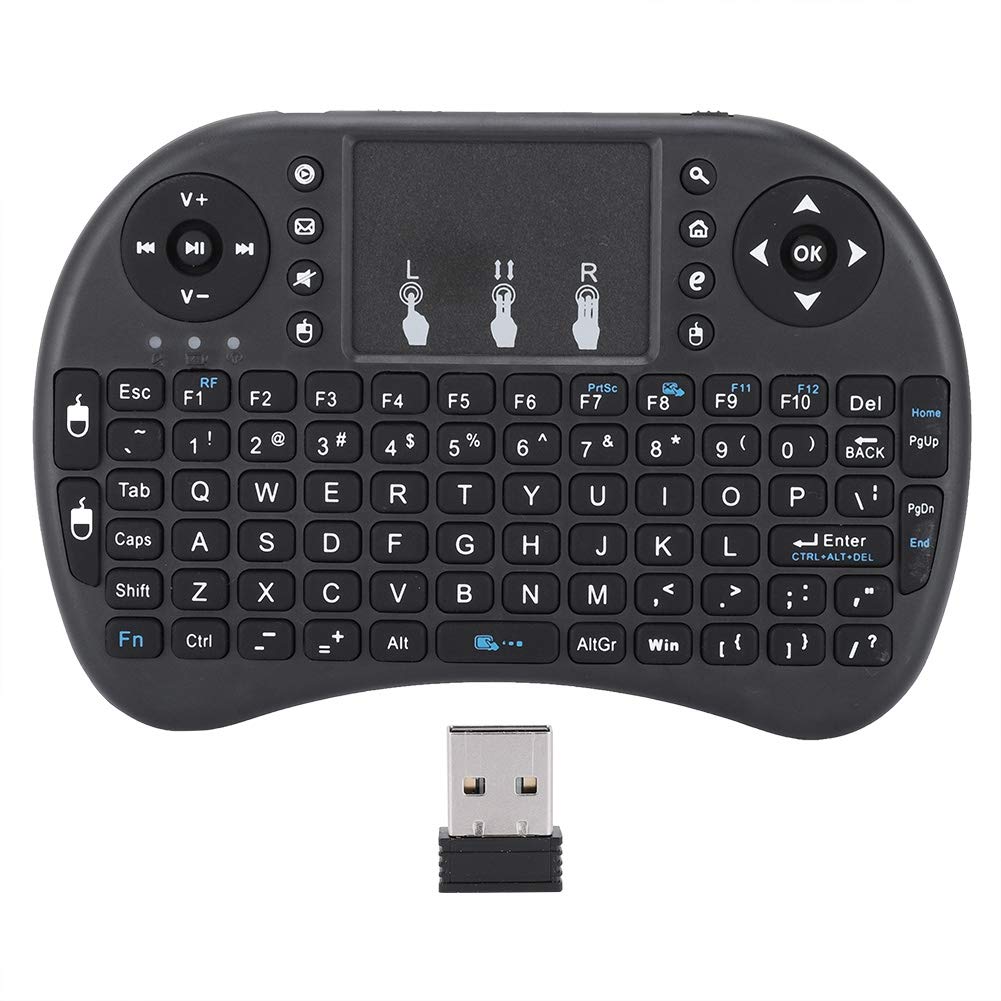 Mini I8 Wireless Keyboard with Touchpad for Smart TV PC, 2.4GHz, 92 Keys, Multimedia Control Keys, Auto SleepWake