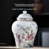"High-End Blue & White Ceramic Tea Jar: Moisture-Proof, Sealed, Perfect for Home or Gift"