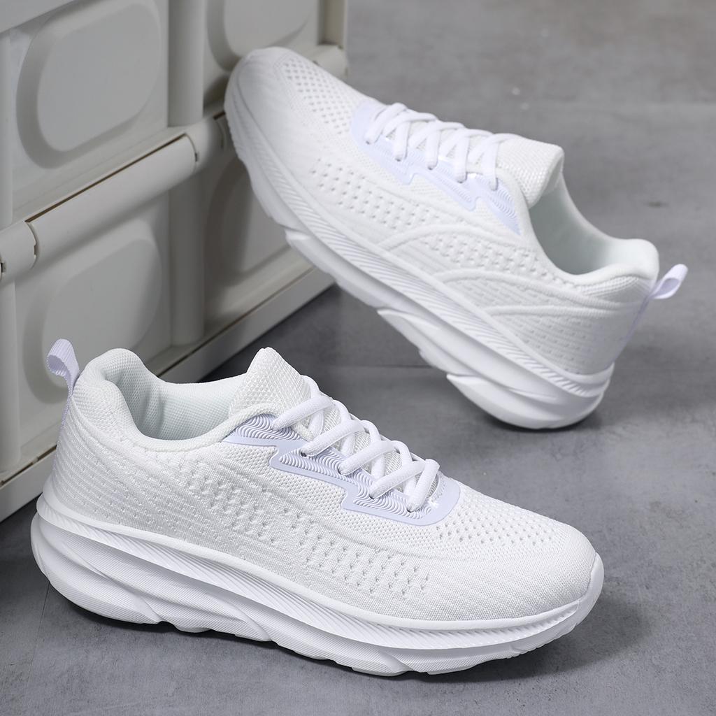 TUINANLE Spring Women Sneakers Breathable Mesh Sports Shoes Outdoor Walking Soft Sole Driving Shoes Men