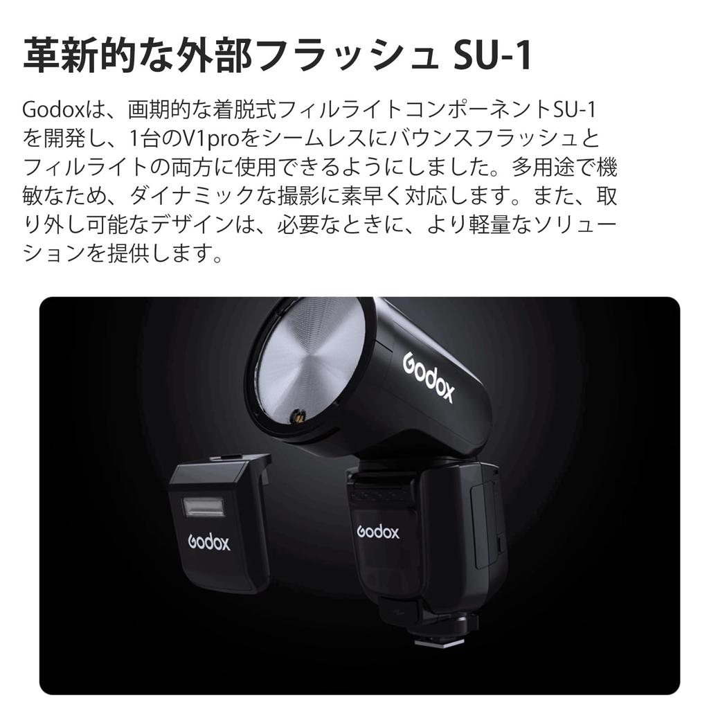 GODOX Camera HSS 76W TTL Split 2W LED Modeling Charging Powered by a VB30 Lithium Compatible with Nikon and Other Camera Models Upgraded V1Pro-NTTL