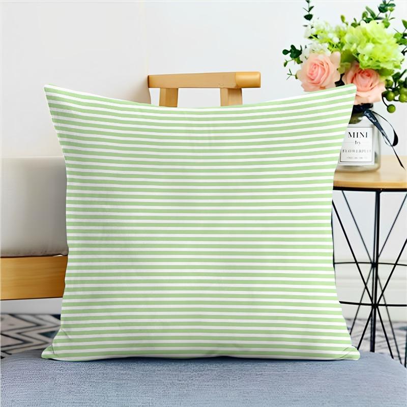 Simple Plaid Striped Pillowcase Dormitory Decoration Office Living Room Home Pillowcase