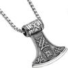 Jewelry Men's Necklace Punk Thor's Hammer Amulet Pendant Made Of Stainless Steel
