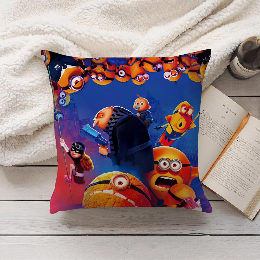 M-Minions D-Despicable M-Me 4 Pillow Case Home Decoration Cushion Cover Suitable For Bedroom Car Office Sofa