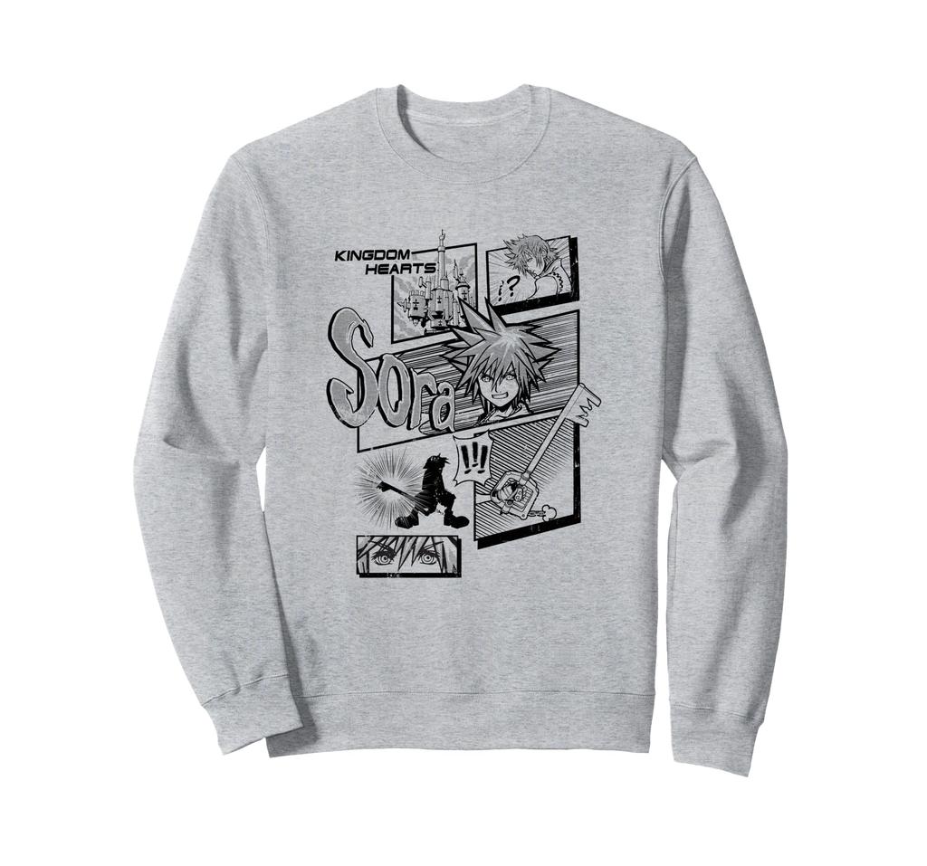 Disney Kingdom Hearts Sora Epic Adventure Comic Style Panel Sweatshirt