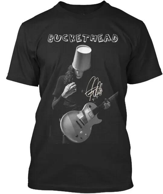 Buckethead signature Buckethead Guitar Black T Shirt Size S-5XL Unisex T-Shirt XL