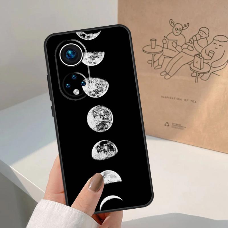 Schwarzer Mond Sterne Weltraum Astronaut Für Honor Magic 7 Lite 5 6 8 Pro Hülle Für Honor 400 200 90 70 50 X8c X8b X9a X9b X9c X9d Win