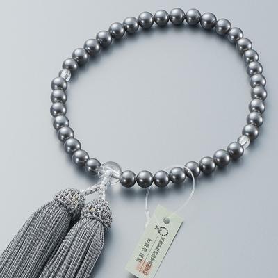 Altar Shop Takita Kyoto Prayer Beads for Black Shell 7mm Tassel with Bead Bag Prayer Beads That Can Be Used by All Certificate Included [Buddhist