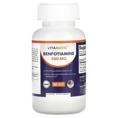 Benfotiamin, 300 mg, 90 vegetariánských kapslí