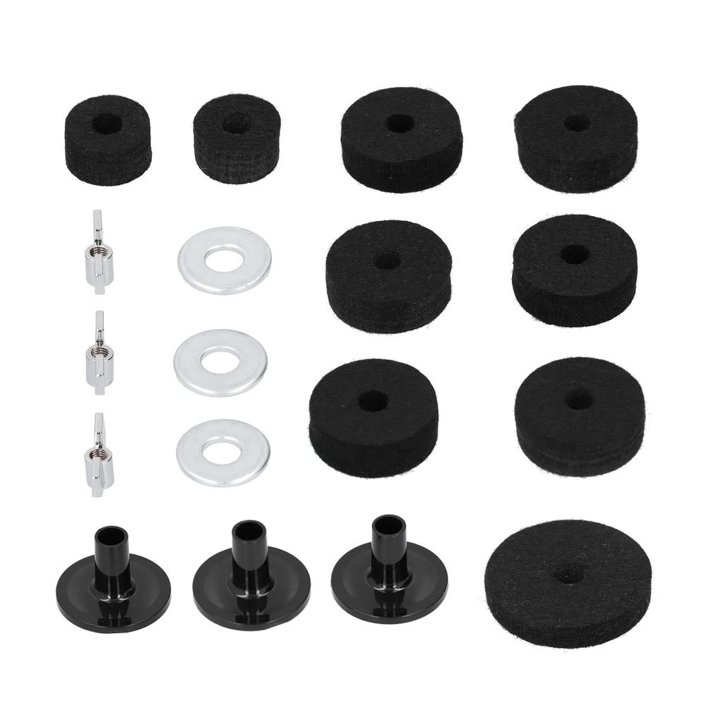 18PCS Cymbal Replacement with Base Wing Nut Washer for Drum Set Hardware Accessory