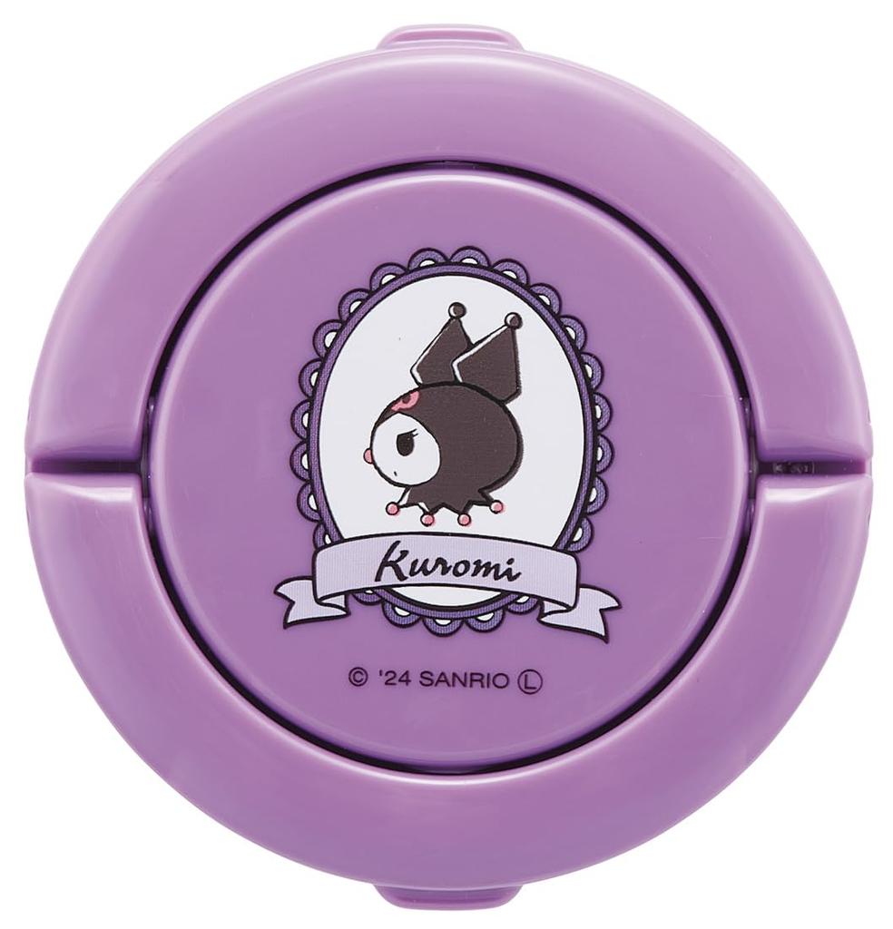 Pot à soupe Skater 300 ml avec poignée pliable antibactérien Sanrio Kuromi Flower Retro LJFO3AG thermique/froid