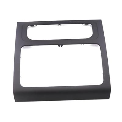 Marco de Reproductor de DVD Marco Intermedio Caja de CD Marco del Panel de Aire Acondicionado y Navegación Negro Plata 1T0858071 Para VW Touran 2011-2015