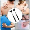 #Compact Retractable Back Scratcher - Portable Stainless Steel Massager for Home Use, Purple Color, Set 1, Anti-Itch Tool