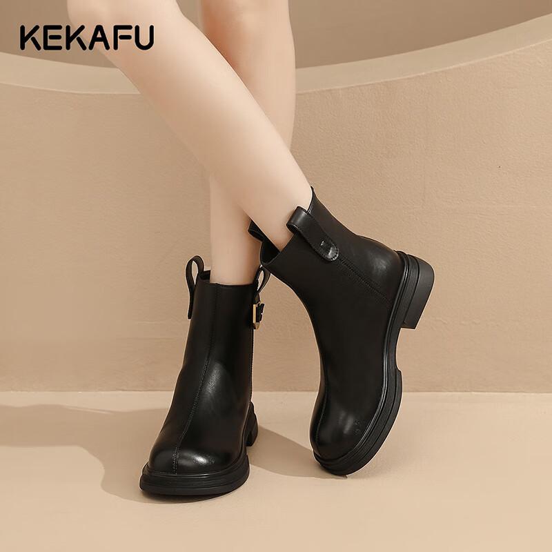 Kecafu Women s Pointed Toe High Heel Fashion Boots 35