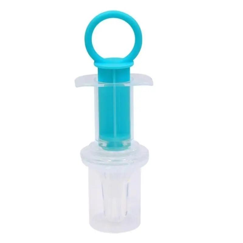 

Transparent Infant Medicine Dropper for Pacifier Nipple Syringe синий