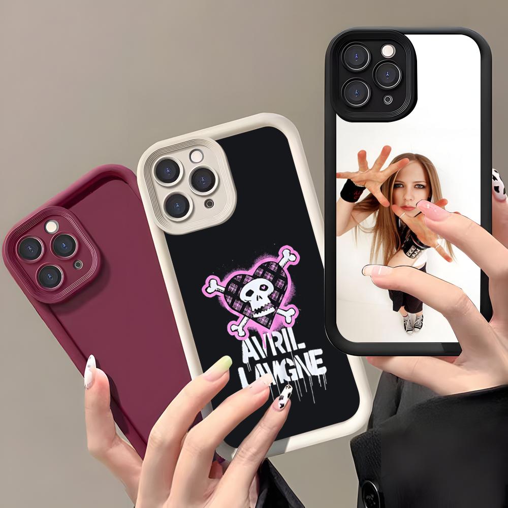Singer Avril Lavigne Phone Case For IPhone 17 Air 16 E 15 14 Plus 13 12 11 Pro Max Black Sky Eye Stepped Protective Case