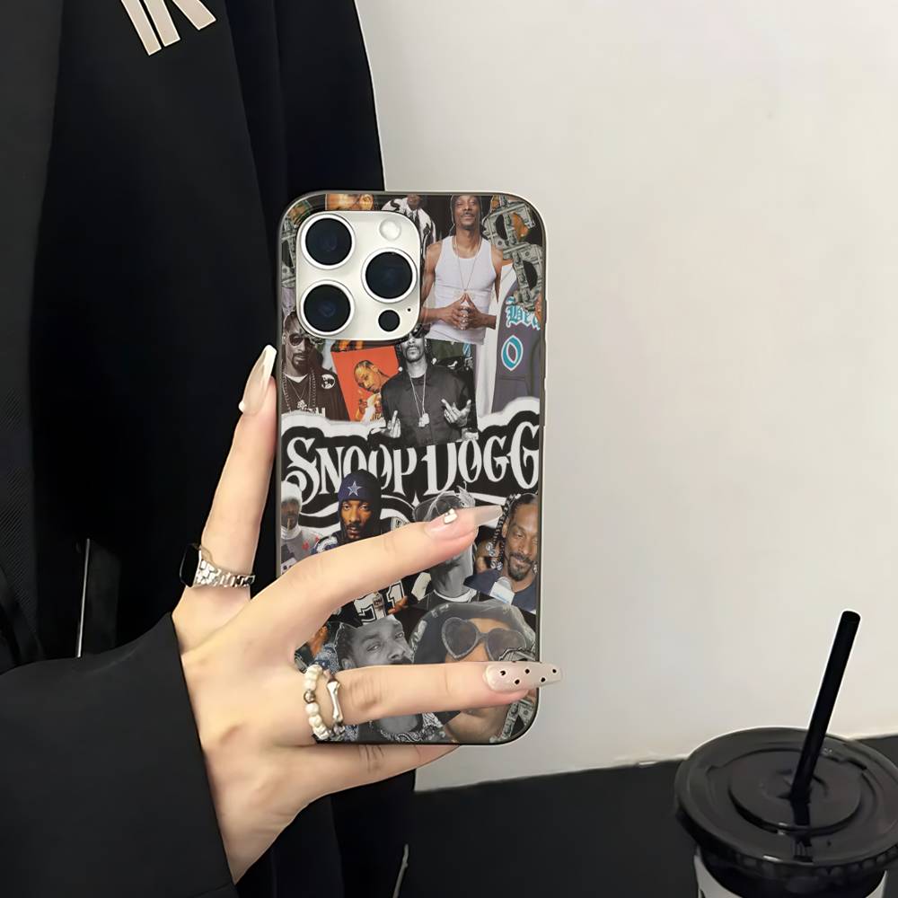 S-Snoop Singer Dogg Phone Case For IPhone 11 12 13 14 15 16 17 Pro Max PLUS Pro Wave Corrugated Silicone Case