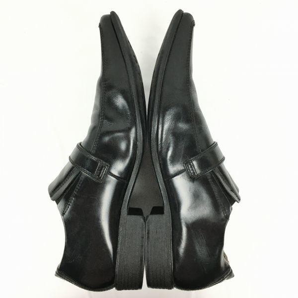 Mr.JUNKO Monk Strap Business Shoes [27.0/Black] Leather Dress Shoes(USED)