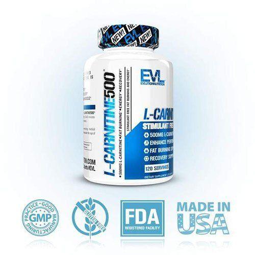 L-Carnitine Tartrate for Weight Loss, L-Carnitine 500 Caps, Evlution  Nutrition 120caps (02385004)  buy at low prices in the Joom online store