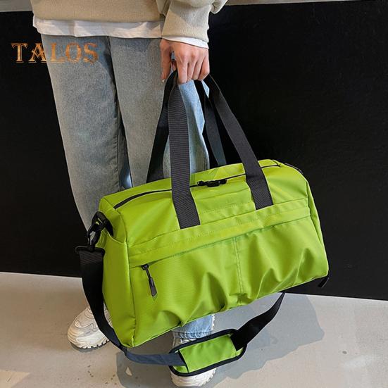 Small Duffel Bag for Sports Gym Bag with Shoe And Wet Clothes Compartment Waterproof Carry-on Travel Bag for Women And Men Weekend Getaway