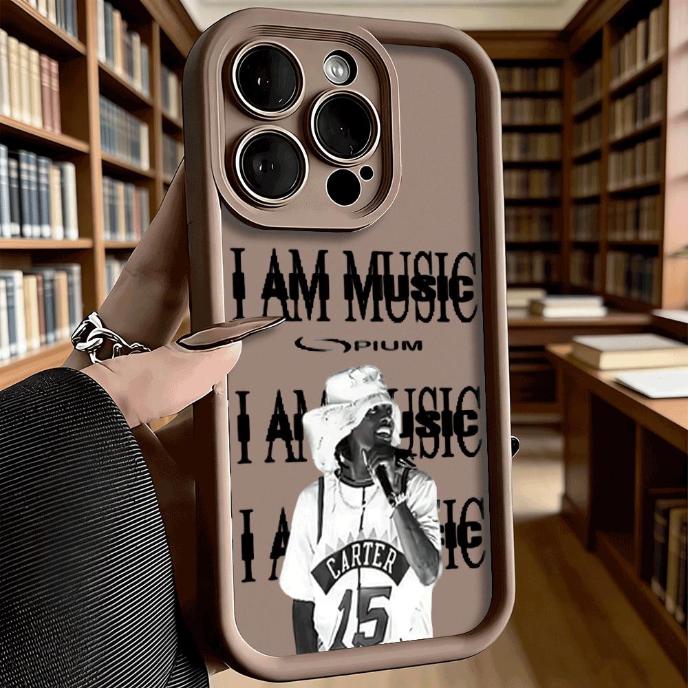 I AM MUSIC Rapper Poster Art Shockproof Soft Phone Case For Xiaomi Redmi Note 15 14 13 12 11 10 9 Pro Anti-Slip Anti-Fall Cover